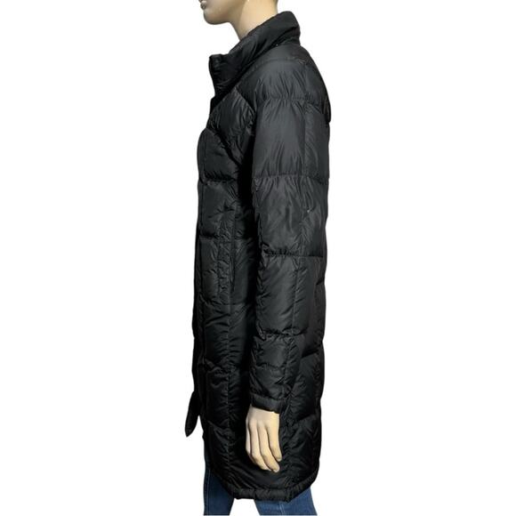 The North Face Size M Black 600 Fill Goose Down Quilted Puffer Long Jacket Coat - Picture 4 of 11
